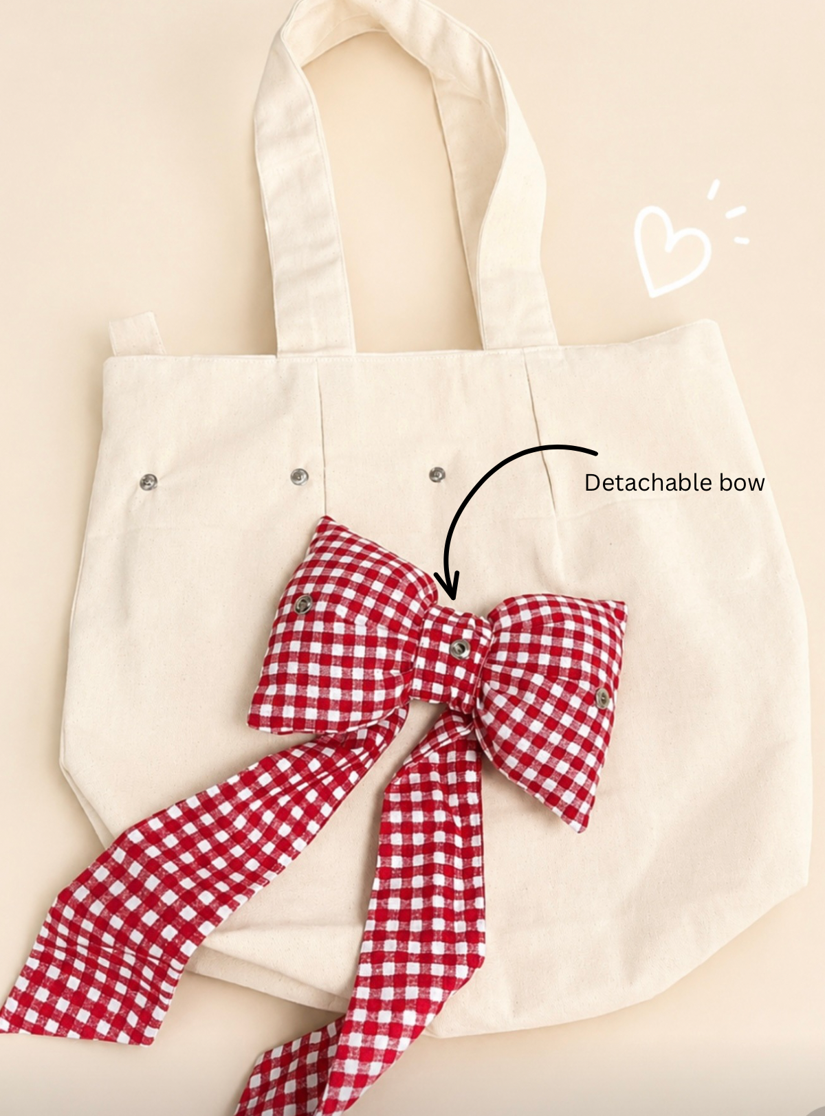 Red Side Bow bag