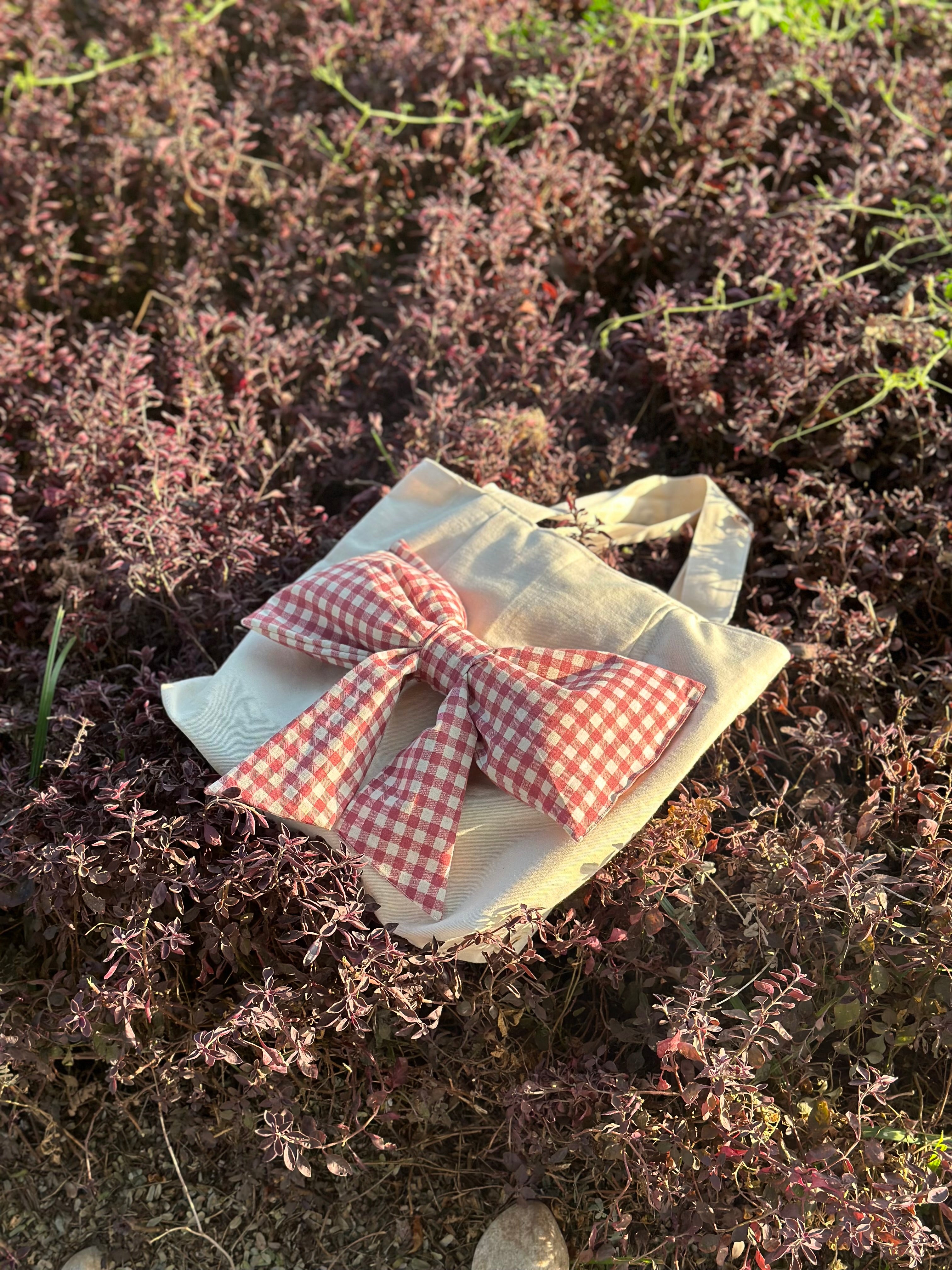 Pink Middle bow bag