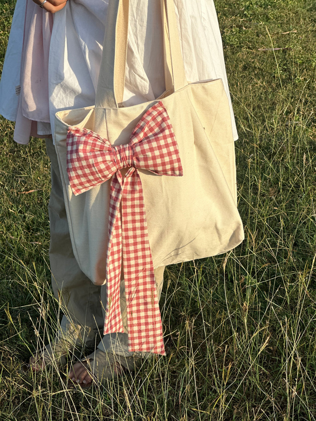 Pink Side bow bag