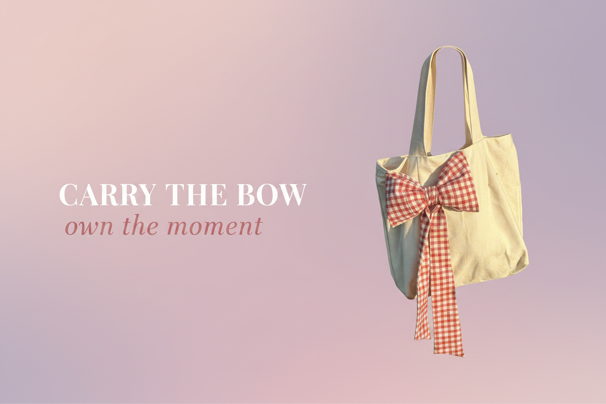 Pink Side Bow Banner